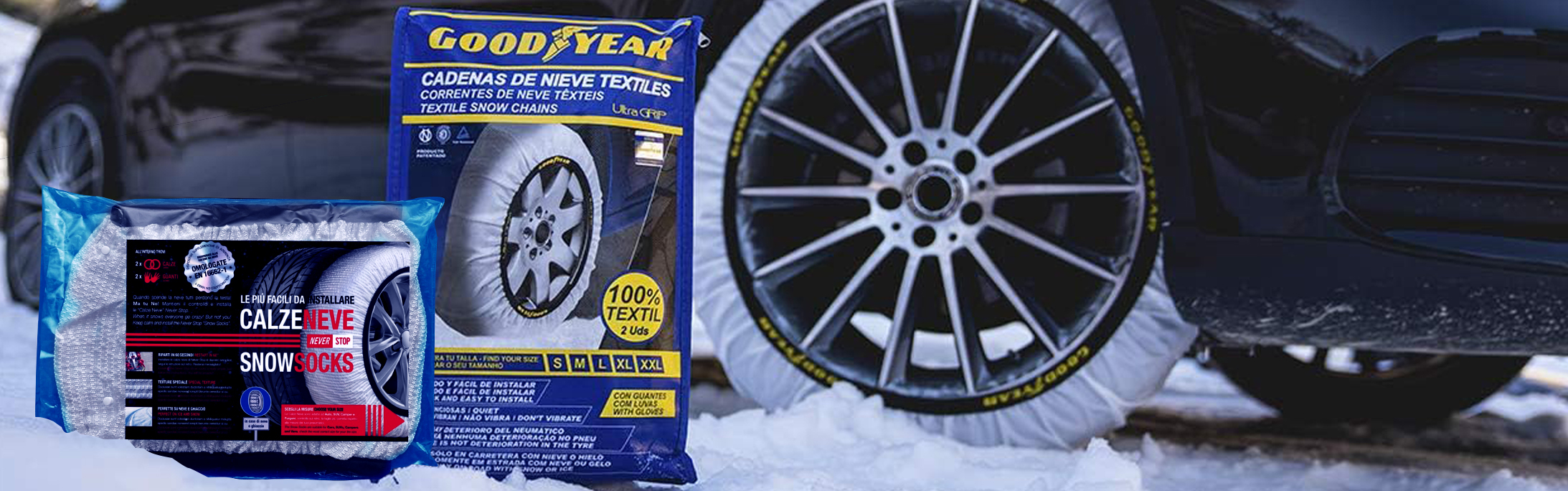 Calze da neve omologate - PREMIOTEC: vendita cerchi in lega, pneumatici e  ruote complete