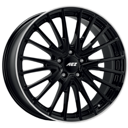 Cerchio in lega AEZ BERLIN BLACK 8,5x19 5x112 +56,5 66,6 BLACK/POLISHED LIP