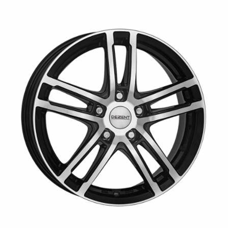 Cerchio in lega DEZENT TZ DARK 6,5x16 5x110 +40 65,1 BLACK/POLISHED