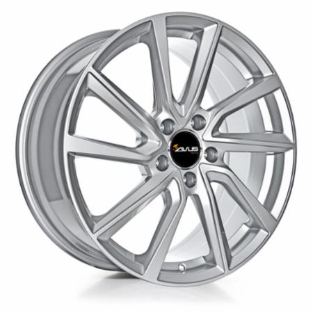 Cerchi in lega AVUS modello AC-518 finitura HYPER SILVER dimensione 7x17