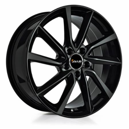 Cerchi in lega AVUS modello AC-518 finitura BLACK dimensione 6,5x16