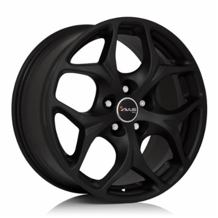 Cerchi in lega AVUS modello AC-MB2 finitura MATT BLACK dimensione 8,5x18