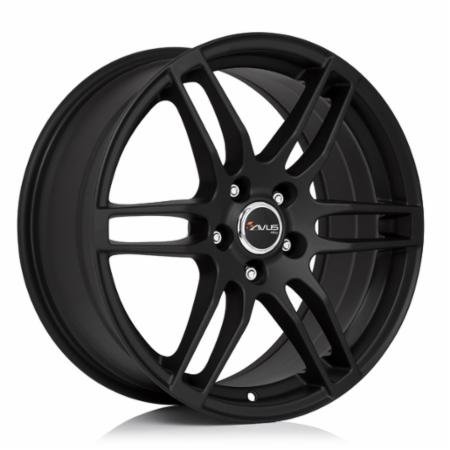 Cerchi in lega AVUS modello AF9 finitura MATT BLACK dimensione 6,5x16
