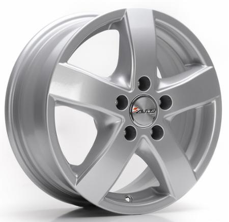 Cerchi in lega AVUS modello S.STRONG finitura HYPER SILVER dimensione 6,5x16