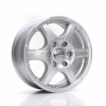 Cerchi in lega AVUS modello GRIZZLY finitura HYPER SILVER dimensione 8x17